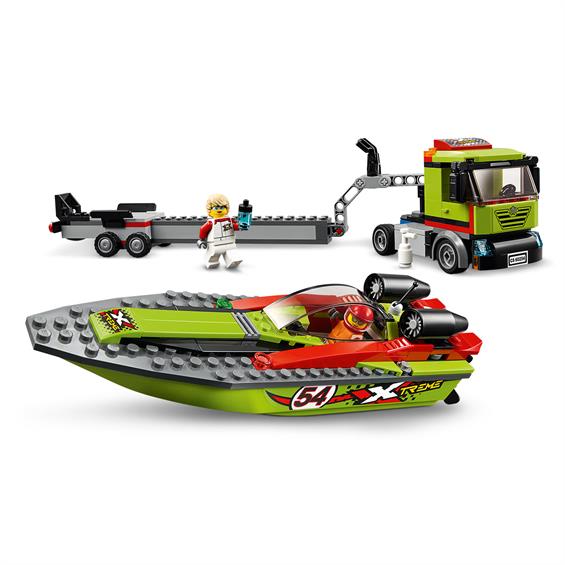 Конструктор LEGO® City Great Vehicles Перевізник гоночного катера 238 деталей (60254) - зображення 7