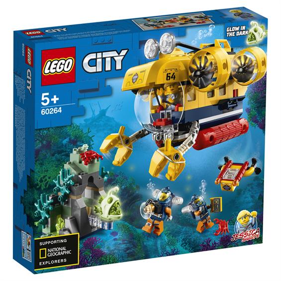 Конструктор LEGO® City Ocean Розвідувальний підводний човен 286 деталей (60264) - зображення 3