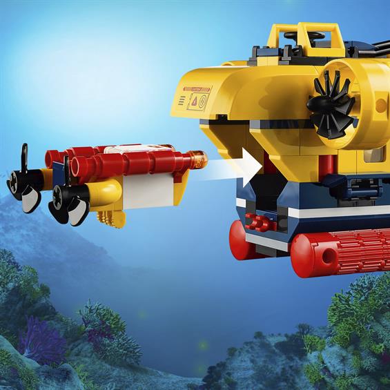 Конструктор LEGO® City Ocean Розвідувальний підводний човен 286 деталей (60264) - зображення 9