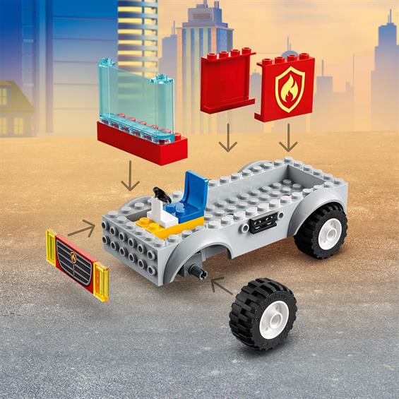 Конструктор LEGO® City Fire Пожежна машина зі сходами 88 деталей (60280) - зображення 4