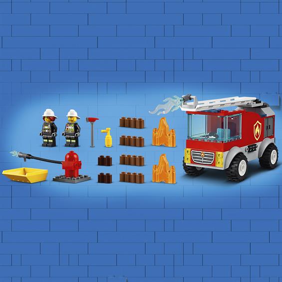 Конструктор LEGO® City Fire Пожежна машина зі сходами 88 деталей (60280) - зображення 5