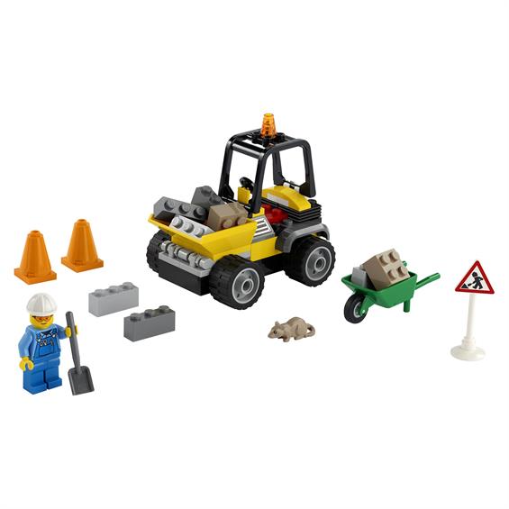 Конструктор LEGO®City Great Vehicles Пікап для дорожніх робіт 58 деталей (60284) - зображення 4