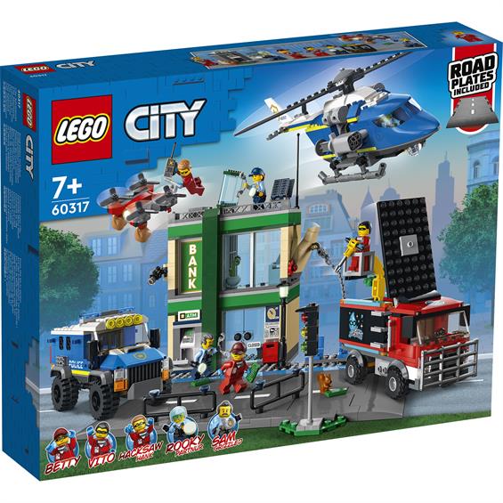 Конструктор LEGO® City Police Поліцейська погоня у банку 915 деталей (60317) - зображення 10
