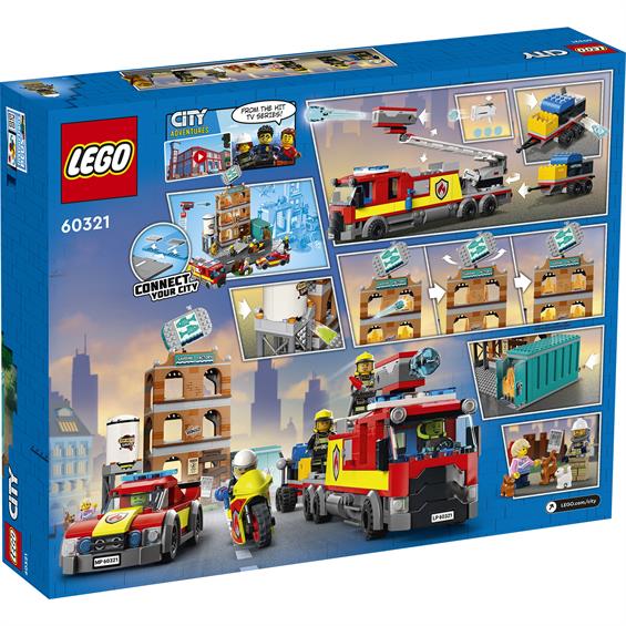 Конструктор LEGO® City Fire Пожежна команда 766 деталей (60321) - зображення 12