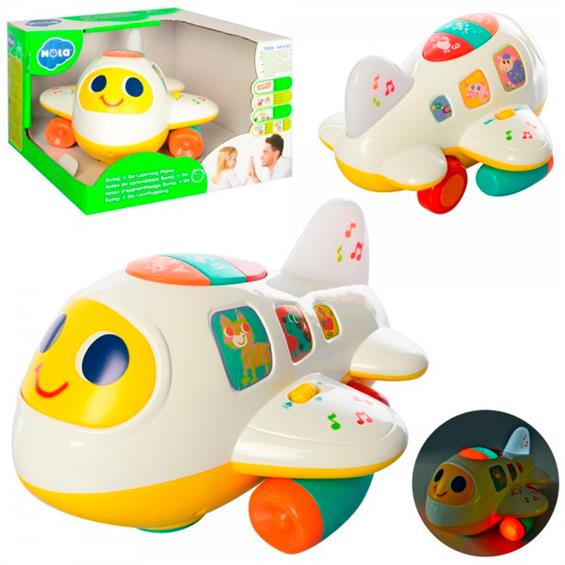 Музична розвивальна іграшка Hola Toys Літачок (6103) - зображення 3