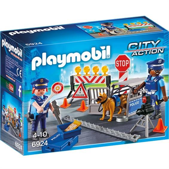 Конструктор Playmobil City Action Поліцейський дорожний блокпост, 26 деталей (6924) - зображення 1