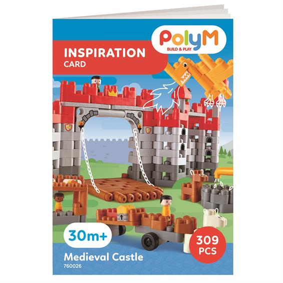 Конструктор Hape PolyM Середньовічний замок 310 ел. (760026) - зображення 9
