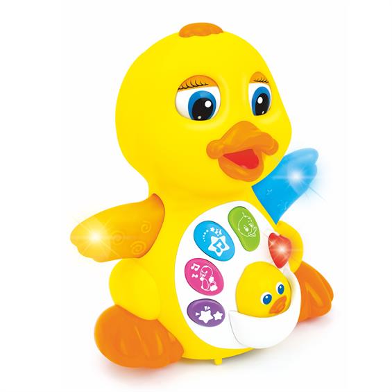 Інтерактивна іграшка Hola Toys Жовте каченя (808) - зображення 3