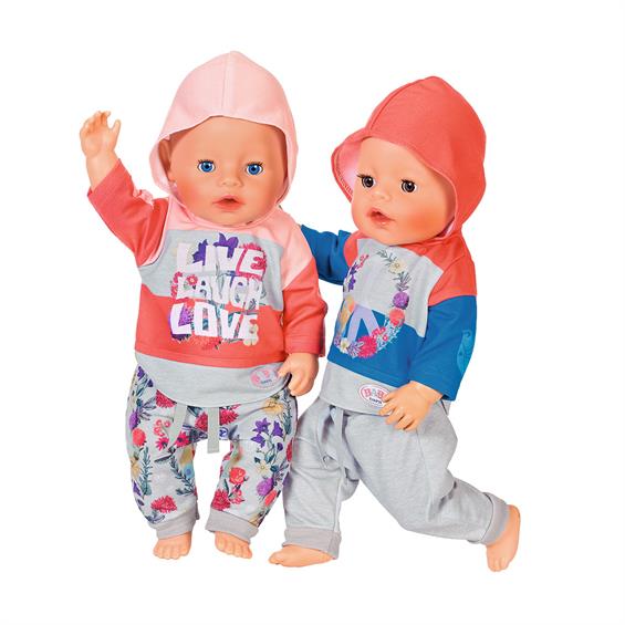 Набір одягу для ляльки Baby Born Трендовий спортивний костюм рожевий (826980-1) (826980-1) - зображення 1