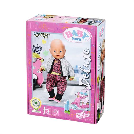 Набір одягу для ляльки Baby Born City Deluxe Прогулянка на скутері 43 см (830215) - зображення 8