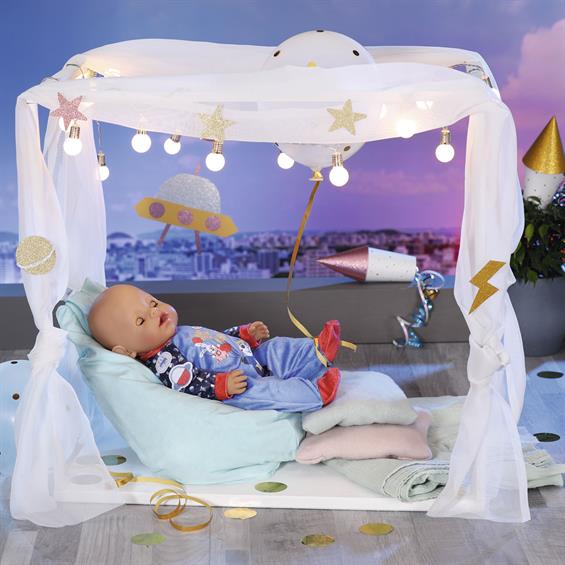 Одяг для ляльки Baby Born Синій святковий комбінезон 43 см (831090-2) - зображення 1