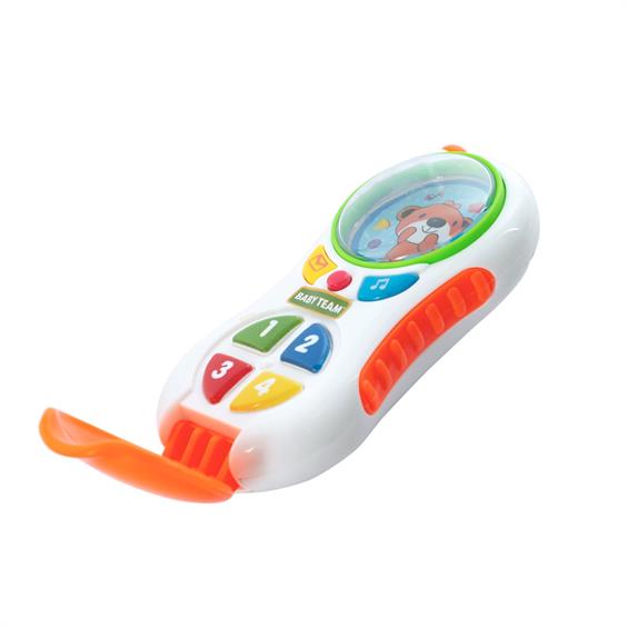 Іграшка Baby Team Телефон музичний маленький помаранчевий (8621-orange) - зображення 2