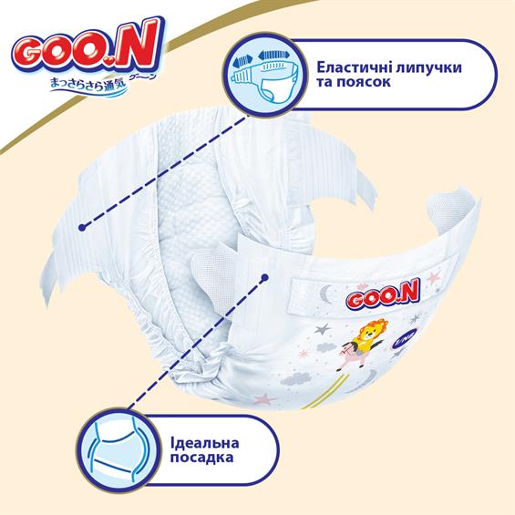 Підгузки Goo.N Premium Soft для дітей 12-20 кг 5XL на липучках унісекс 40 шт. (863226) - зображення 9