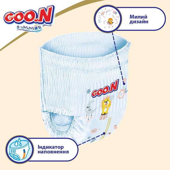 Трусики-підгузки Goo.N Premium Soft для дітей 7-12 кг 3M унісекс 50 шт. (863227) - зображення 7