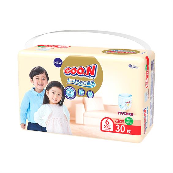 Трусики-підгузки Goo.N Premium Soft для дітей 15-25 кг 2XL унісекс 30 шт. (863230) - зображення 4