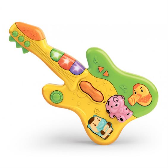 Іграшка Baby Team Гітара на батарейках жовтий (8644-yellow) - зображення 1