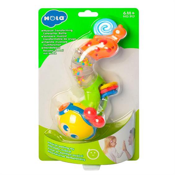 Музична іграшка з прорізувачами Hola Toys Веселий черв'ячок (917) - зображення 2