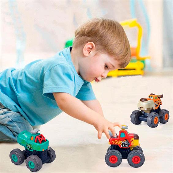 Набір іграшкових машинок Hola Toys Монстр-тракі 3 шт. (A3151) - зображення 1