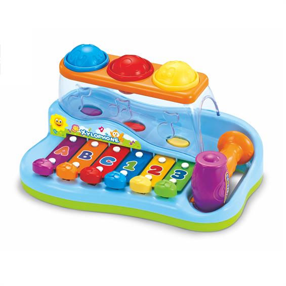 Музична іграшка Hola Toys Ксилофон-стукалка з кульками (A856) - зображення 3