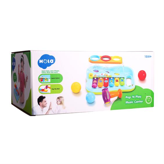 Музична іграшка Hola Toys Ксилофон-стукалка з кульками (A856) - зображення 4