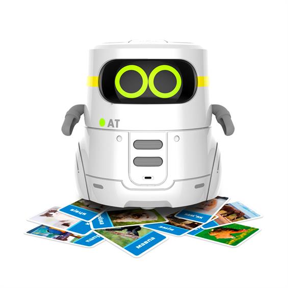 Розумний робот AT-Robot 2 із сенсорним керуванням та навчальними картками українською, білий (AT002-01-UKR) - зображення 1