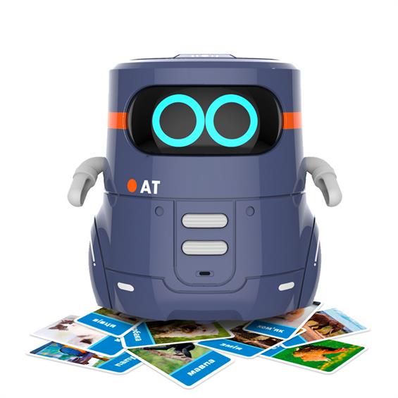 Розумний робот AT-Robot 2 із сенсорним керуванням та навчальними картками українською, фіолетовий (AT002-02-UKR) - зображення 4