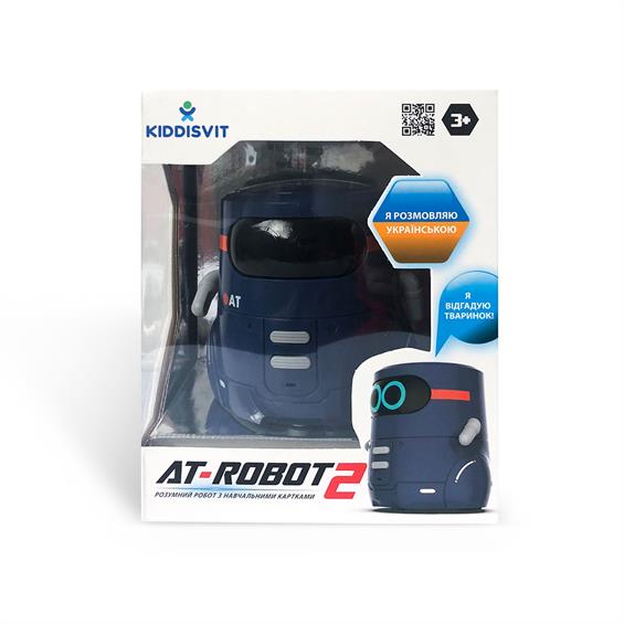 Розумний робот із сенсорним керуванням та навчальними картками AT-Robot 2, озвучен українською, фіолетовий (AT002-02-UKR) - зображення 1