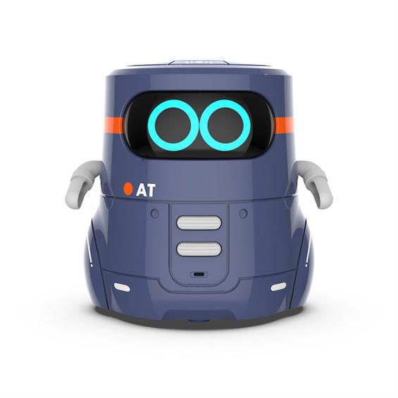 Розумний робот AT-Robot 2 із сенсорним керуванням та навчальними картками українською, фіолетовий (AT002-02-UKR) - зображення 1