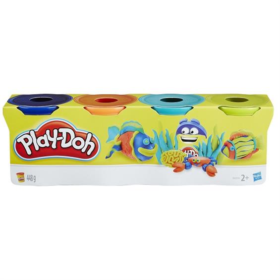Набір пластиліну Hasbro Play-Doh, 4 баночки (в асорт.), 448 г (B5517EU4) - зображення 6