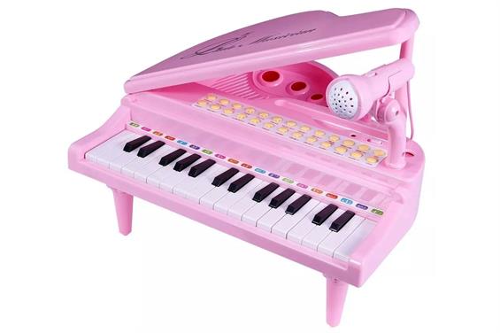 Дитяче піаніно-синтезатор Baoli Маленький музикант з мікрофоном 31 рожевий клавіша (BAO-1504C-P) - зображення 2