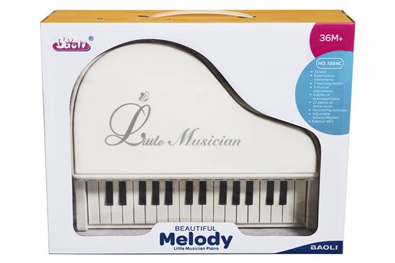 Детское пианино синтезатор Baoli Маленький музикант с микрофоном 31 клавиша белый (BAO-1504C-W) (BAO-1504C-W) (BAO-1504C-W) - зображення 9