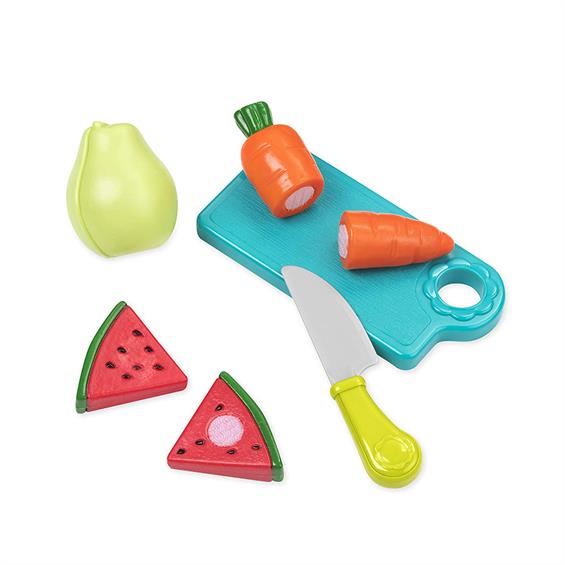 Набір іграшкових продуктів Battat Овочі-фрукти на липучках 37 предметів у кошику (BT2534Z) - зображення 5
