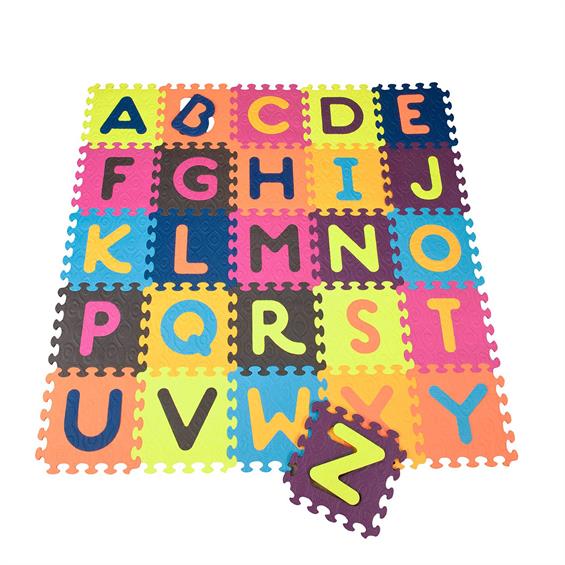 Дитячий килимок-пазл Battat ABC 140х140 см 26 квадратів (BX1210Z) - зображення 3