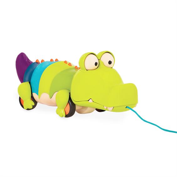 Іграшка-каталка на мотузочці Battat Крокодил Клац-клаус (BX1674Z) - зображення 6