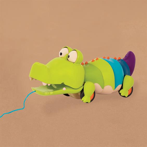 Іграшка-каталка на мотузочці Battat Крокодил Клац-клаус (BX1674Z) - зображення 7