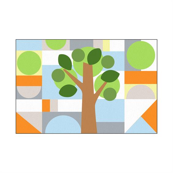 Килим для дитячої кімнати University Дерево 1,83 x 2,74 м (CDC7112) - зображення 1