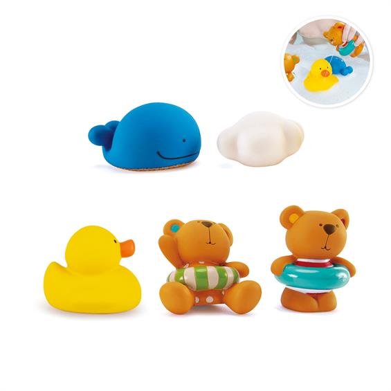 Набір іграшок для ванної Hape Ведмедик Тедді та друзі (E0201) - зображення 2