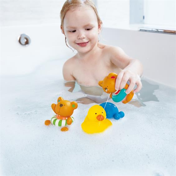 Набір іграшок для ванної Hape Ведмедик Тедді та друзі (E0201) - зображення 4