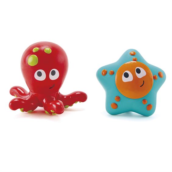 Набір іграшок для ванної та басейну Hape Восьминіг і морська зірка (E0213) - зображення 2