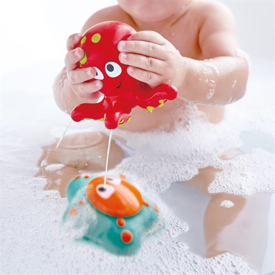 Набір іграшок для ванної та басейну Hape Восьминіг і морська зірка (E0213) - зображення 1