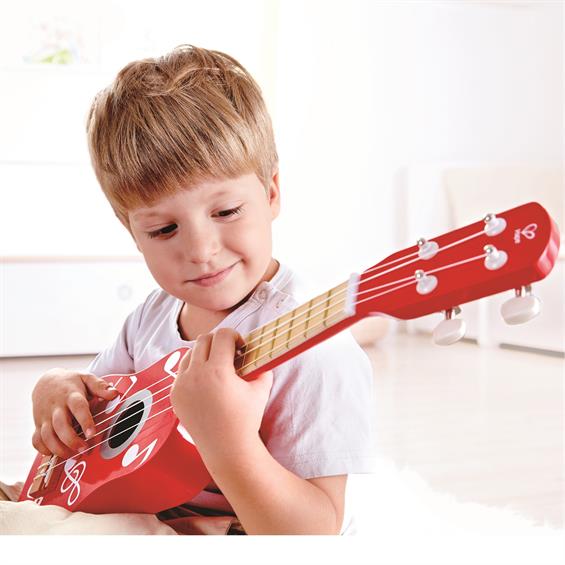 Дитяча гітара укулеле Hape, червоний (E0603) - зображення 5