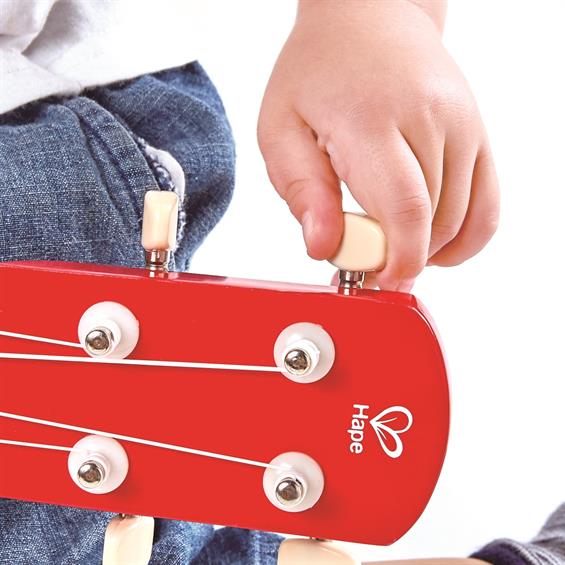 Дитяча гітара укулеле Hape, червоний (E0603) - зображення 6