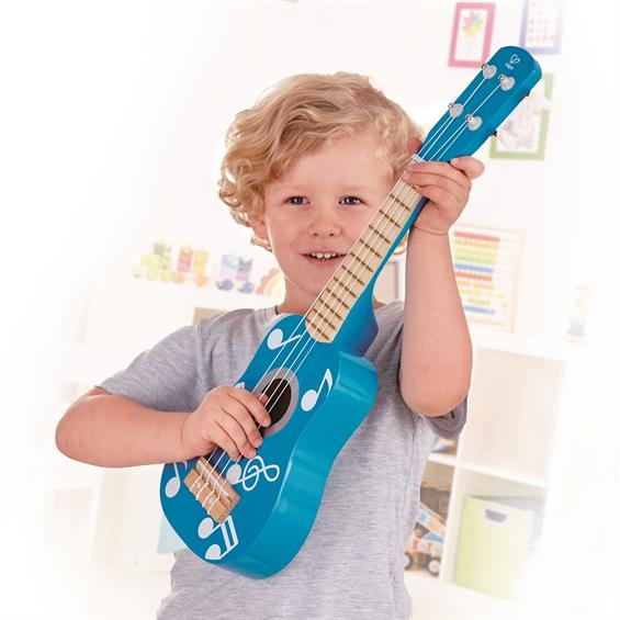 Дитяча гітара укулеле Hape, синій (E0604) - зображення 3
