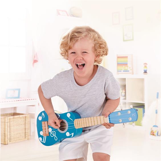 Дитяча гітара укулеле Hape, синій (E0604) - зображення 1