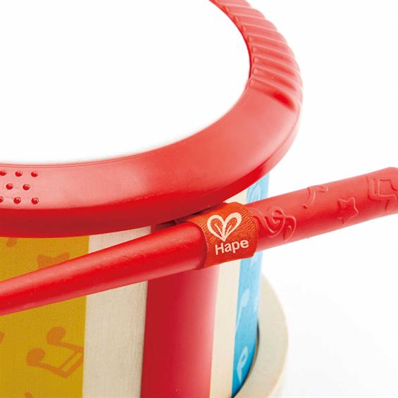 Дитячий барабан Hape з паличками (E0608) - зображення 6