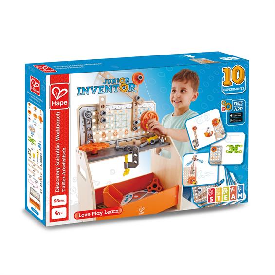 Конструктор Hape Junior Inventor Науковий верстак настільний 58 деталей (E3028) - зображення 13