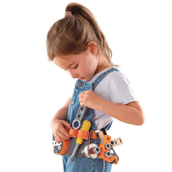 Дерев'яний ігровий набір Hape Junior Inventor Пояс з інструментами (E3035) - зображення 3