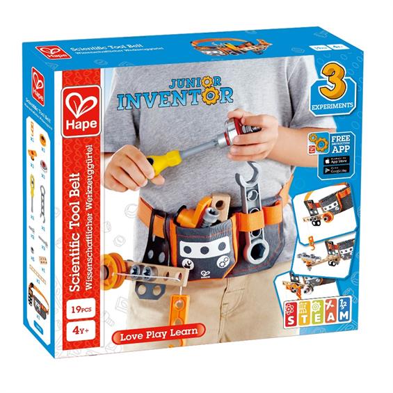 Дерев'яний ігровий набір Hape Junior Inventor Пояс з інструментами (E3035) - зображення 10