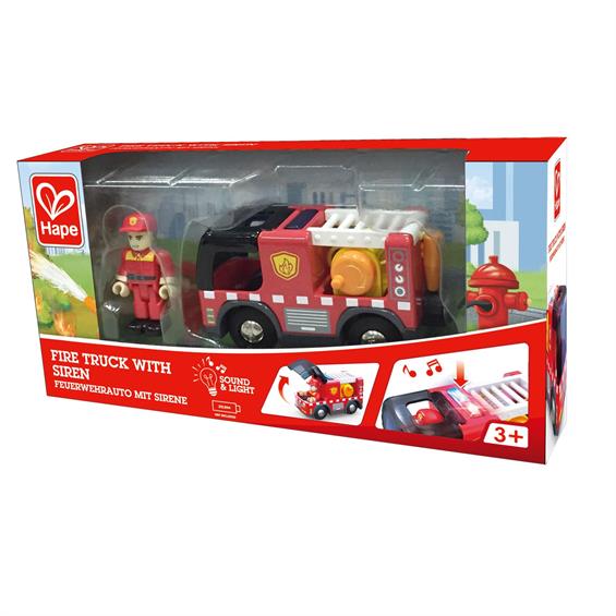 Іграшковий пожежний автомобіль Hape з сиреною (E3737) - зображення 10