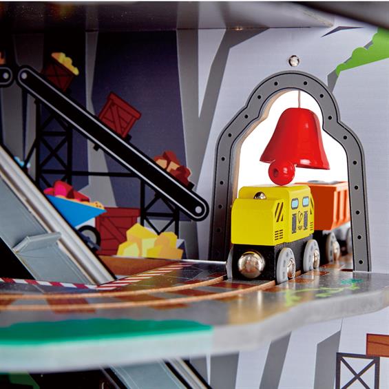 Іграшкова залізниця Hape Багаторівнева гірська шахта з аксесуарами (E3753) - зображення 6